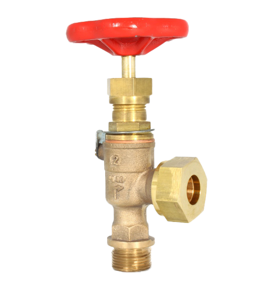 GLOBE VALVE STRAIGHT BRONZE WITH WELDING RINGS DS-RG-N; S  DIN86511 PN 40